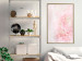 Poster Pink Nature - radiant abstraction with delicate botanical motif 117881 additionalThumb 5