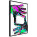 Wall Poster Colorful Frame - abstraction with two hands on a uniformly white background 118281 additionalThumb 3