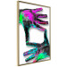 Wall Poster Colorful Frame - abstraction with two hands on a uniformly white background 118281 additionalThumb 4
