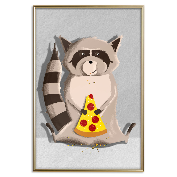 Poster Sweet Tooth Raccoon - colorful playful composition with an animal for children 119281 additionalImage 16