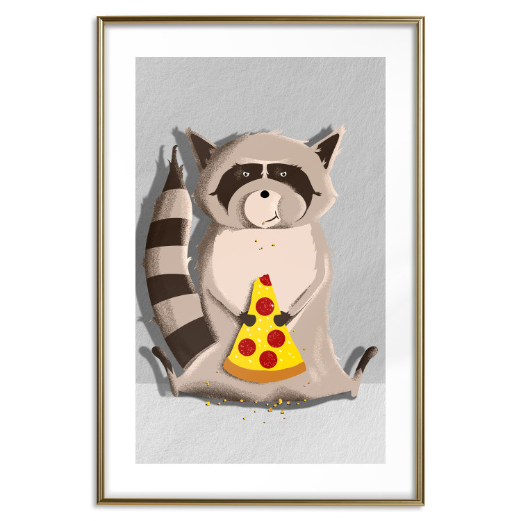 Poster Sweet Tooth Raccoon - colorful playful composition with an animal for children 119281 additionalImage 14