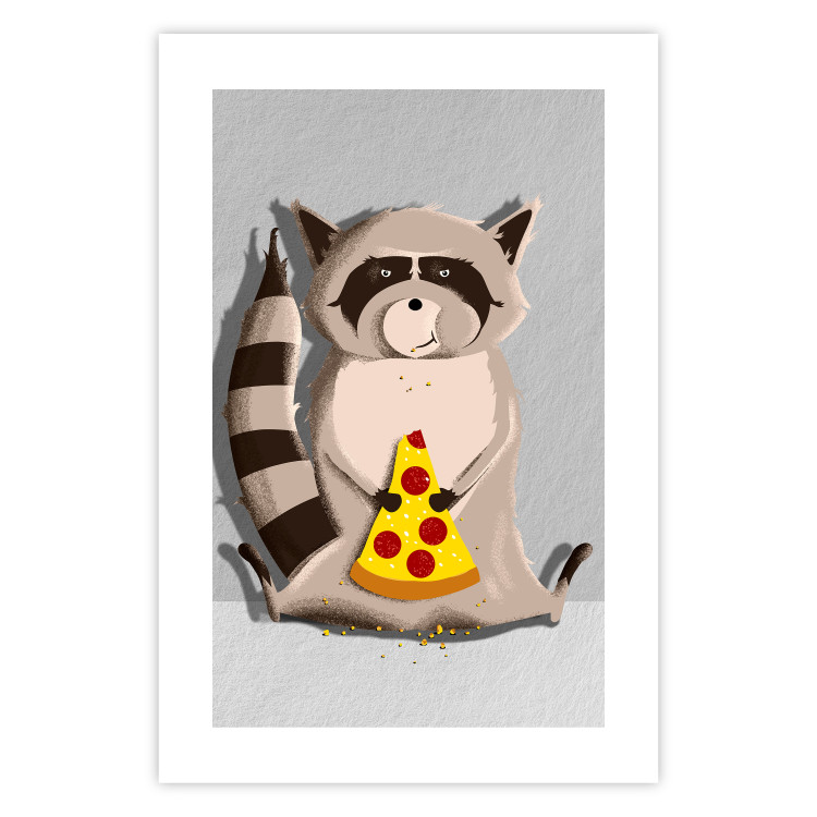 Poster Sweet Tooth Raccoon - colorful playful composition with an animal for children 119281 additionalImage 19