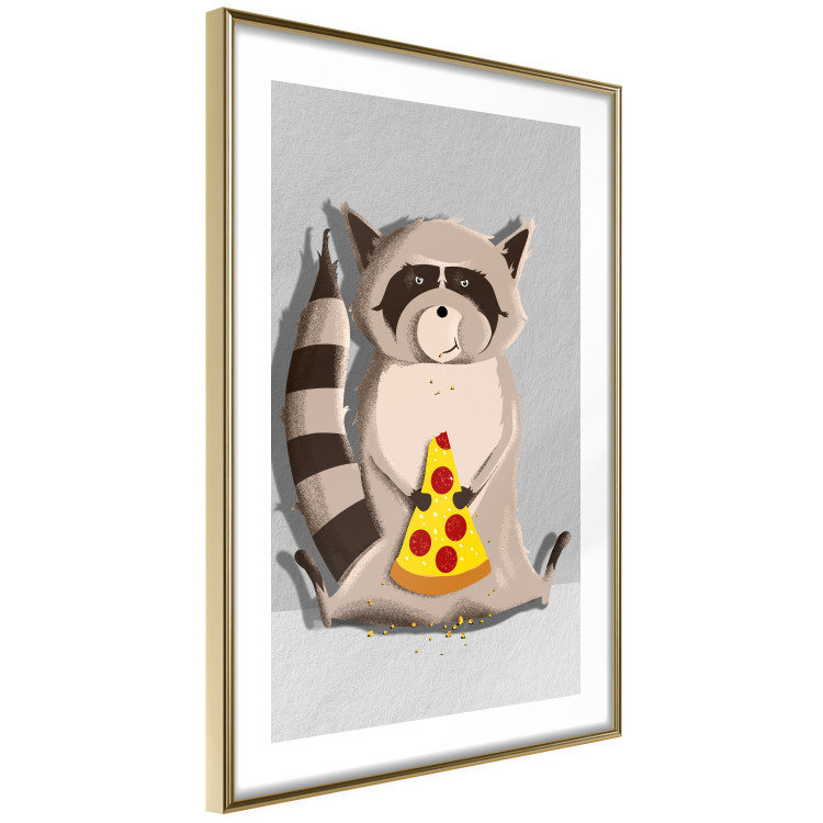 Poster Sweet Tooth Raccoon - colorful playful composition with an animal for children 119281 additionalImage 6