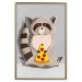 Poster Sweet Tooth Raccoon - colorful playful composition with an animal for children 119281 additionalThumb 16