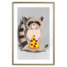 Poster Sweet Tooth Raccoon - colorful playful composition with an animal for children 119281 additionalThumb 14