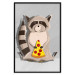 Poster Sweet Tooth Raccoon - colorful playful composition with an animal for children 119281 additionalThumb 18