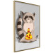 Poster Sweet Tooth Raccoon - colorful playful composition with an animal for children 119281 additionalThumb 12