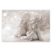Wall Poster Angelic Gust - pale pink composition amidst clouds and starlight 122281
