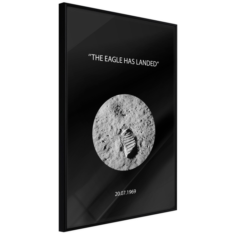 Wall Poster The Eagle Has Landed - black and white English quote about space 123181 additionalImage 10
