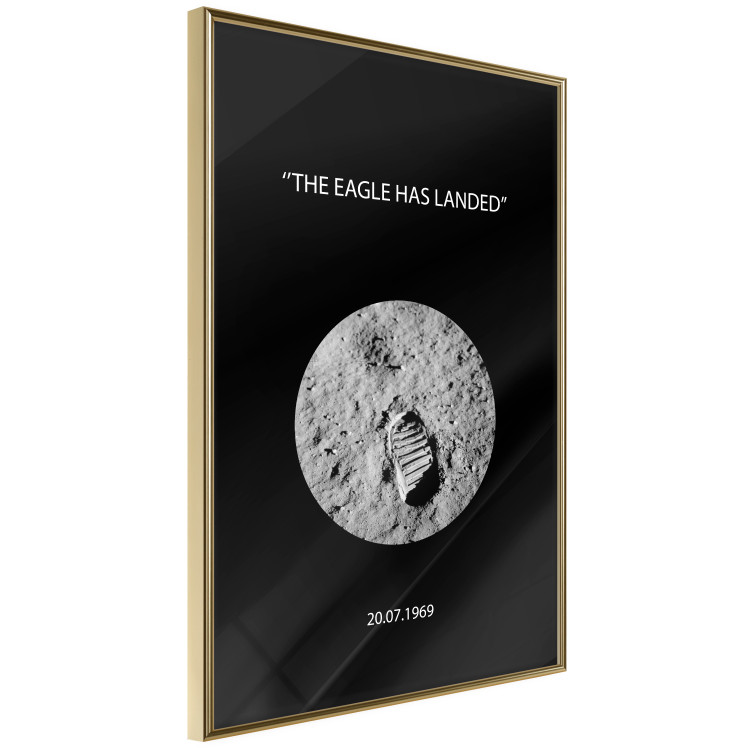 Wall Poster The Eagle Has Landed - black and white English quote about space 123181 additionalImage 14