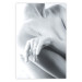 Poster Feminine Delicacy - black and white nude of a woman with a ring on her finger 123481