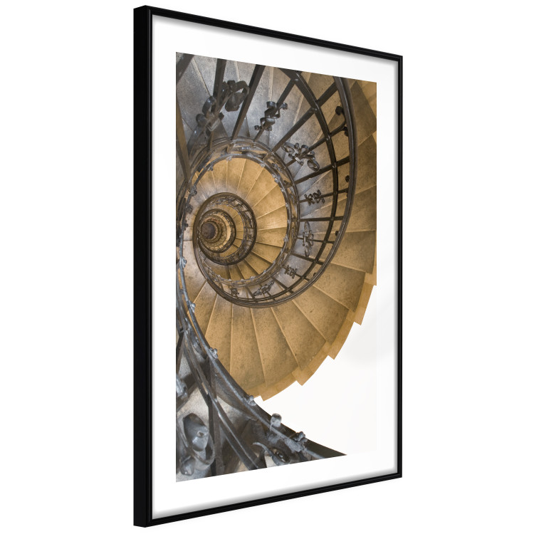 Poster Architectural Spiral - architecture of stairs with metal railing 123881 additionalImage 11