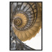Poster Architectural Spiral - architecture of stairs with metal railing 123881 additionalThumb 24