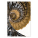 Poster Architectural Spiral - architecture of stairs with metal railing 123881