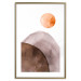 Wall Poster Moon and Mountains - abstract composition of moon and mountains on a white background 127481 additionalThumb 16