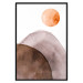 Wall Poster Moon and Mountains - abstract composition of moon and mountains on a white background 127481 additionalThumb 18