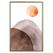 Wall Poster Moon and Mountains - abstract composition of moon and mountains on a white background 127481 additionalThumb 17