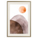 Wall Poster Moon and Mountains - abstract composition of moon and mountains on a white background 127481 additionalThumb 20
