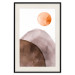 Wall Poster Moon and Mountains - abstract composition of moon and mountains on a white background 127481 additionalThumb 19