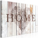 Canvas Print Heart of the Home (1-part) wide - "home" inscription on a light wooden background 128381 additionalThumb 2