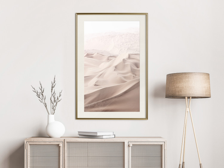 Wall Poster Sandy Fabric - delicate desert sands in a light composition 129481 additionalImage 22