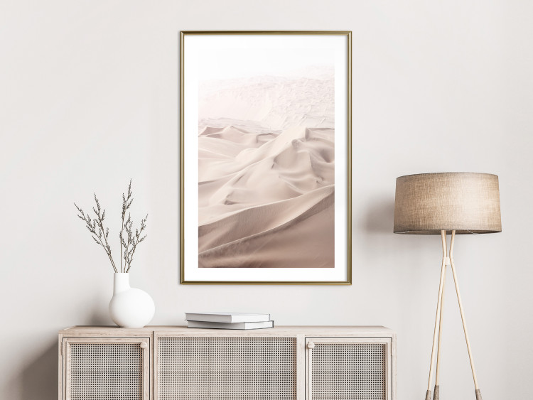 Wall Poster Sandy Fabric - delicate desert sands in a light composition 129481 additionalImage 15