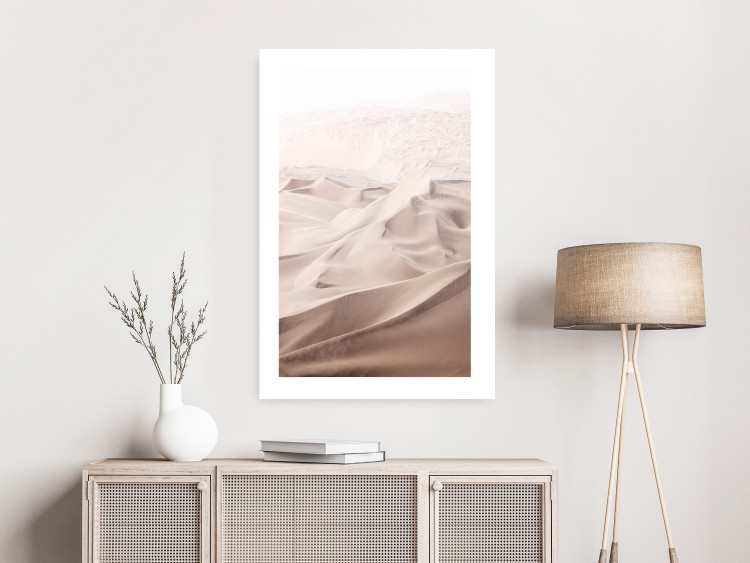 Wall Poster Sandy Fabric - delicate desert sands in a light composition 129481 additionalImage 3