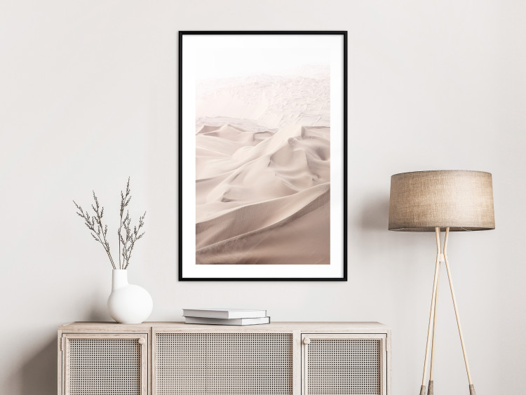 Wall Poster Sandy Fabric - delicate desert sands in a light composition 129481 additionalImage 18