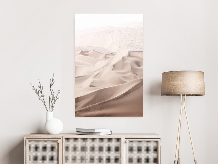 Wall Poster Sandy Fabric - delicate desert sands in a light composition 129481 additionalImage 2