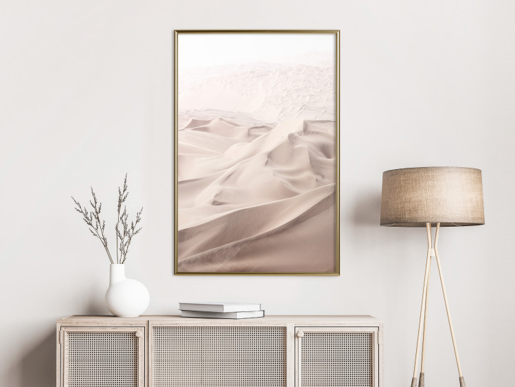 Wall Poster Sandy Fabric - delicate desert sands in a light composition 129481 additionalImage 7
