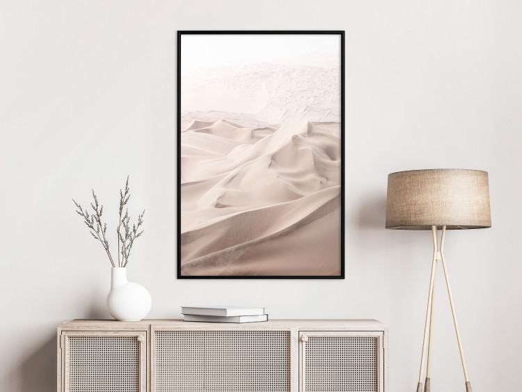 Wall Poster Sandy Fabric - delicate desert sands in a light composition 129481 additionalImage 4