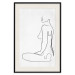 Poster Female Form - black female nude in the form of line art on a white background 129781 additionalThumb 19