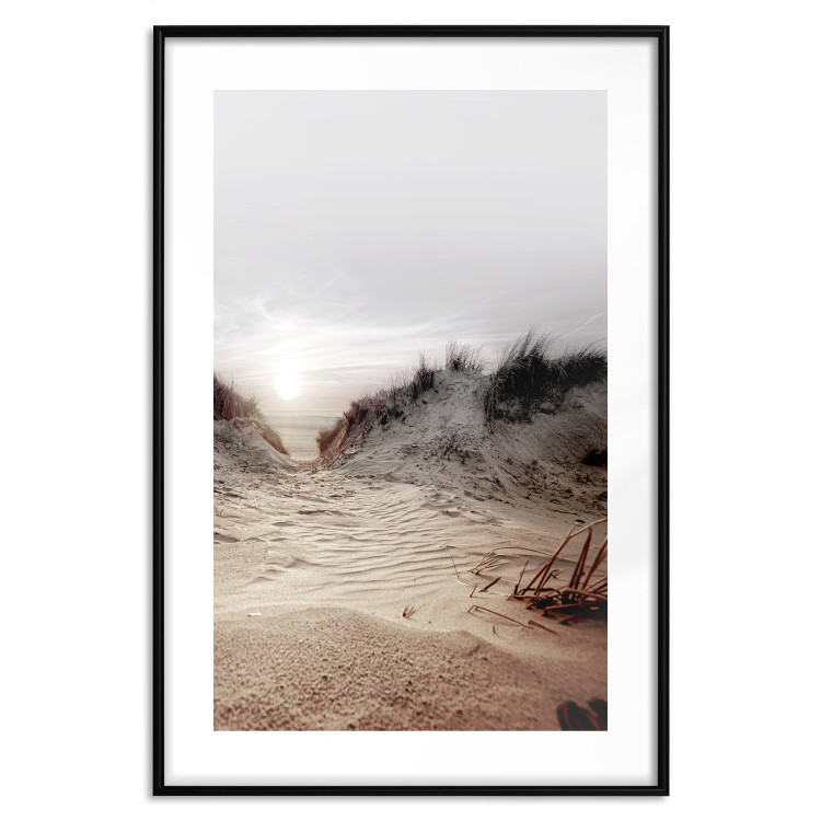 Poster Path Through Dunes - landscape of a sandy beach against a clear sky 130381 additionalImage 15