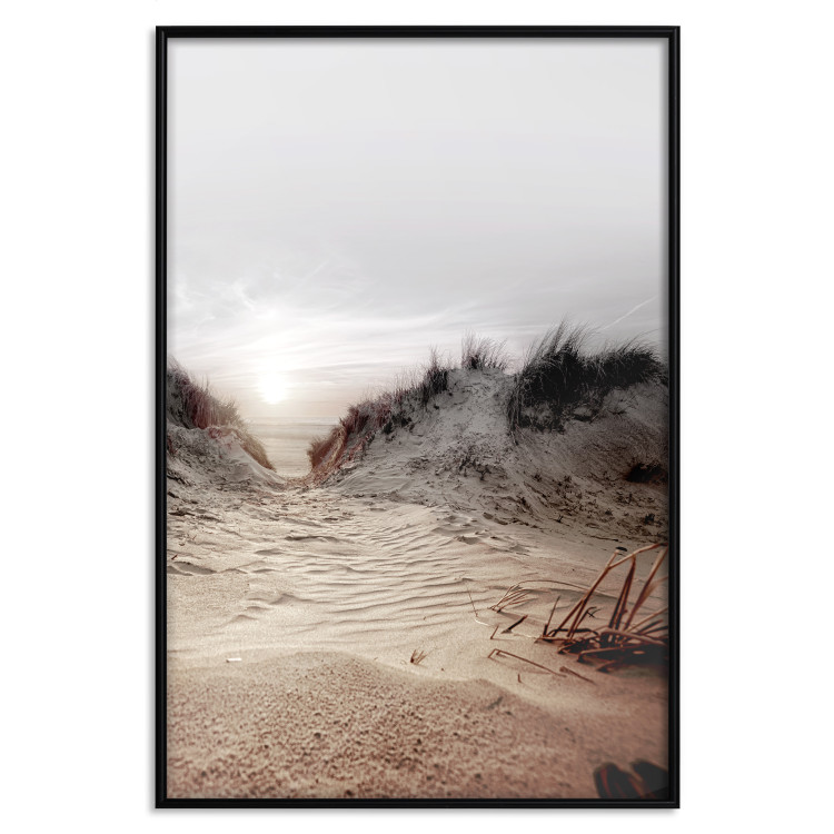 Poster Path Through Dunes - landscape of a sandy beach against a clear sky 130381 additionalImage 16