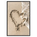 Wall Poster Wave of Love - seaside landscape of a wave and a romantic heart on sand 131781 additionalThumb 16