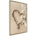 Wall Poster Wave of Love - seaside landscape of a wave and a romantic heart on sand 131781 additionalThumb 12