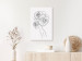 Canvas Print On the head roses - black-white, linear graphic with woman silhouette 132081 additionalThumb 3