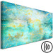 Canvas Art Print Emerald Ocean (1-piece) Narrow - abstract ocean texture 132181 additionalThumb 6