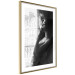 Poster Blissful Moment - black and white photograph of a woman smoking a cigarette 132281 additionalThumb 7