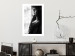 Poster Blissful Moment - black and white photograph of a woman smoking a cigarette 132281 additionalThumb 3
