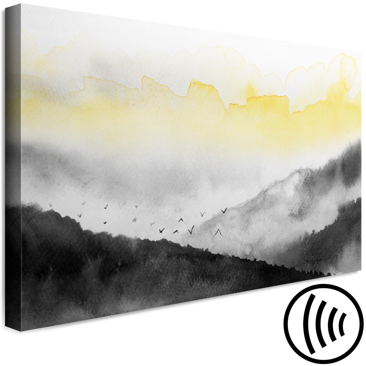 Canvas Art Print Vast Landscape (1-piece) Wide - abstract mountain landscape 134581 additionalImage 6