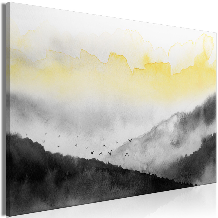 Canvas Art Print Vast Landscape (1-piece) Wide - abstract mountain landscape 134581 additionalImage 2