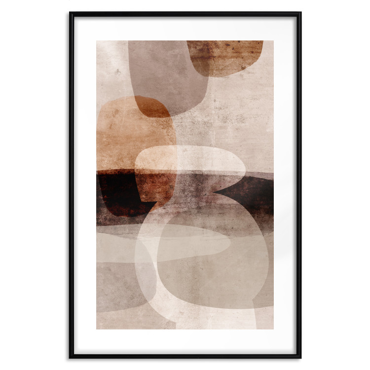 Wall Poster Return to Desire - abstract composition of figures on a textured background 134981 additionalImage 17