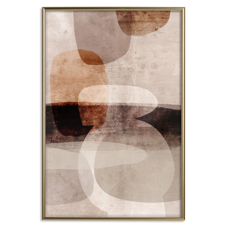 Wall Poster Return to Desire - abstract composition of figures on a textured background 134981 additionalImage 21