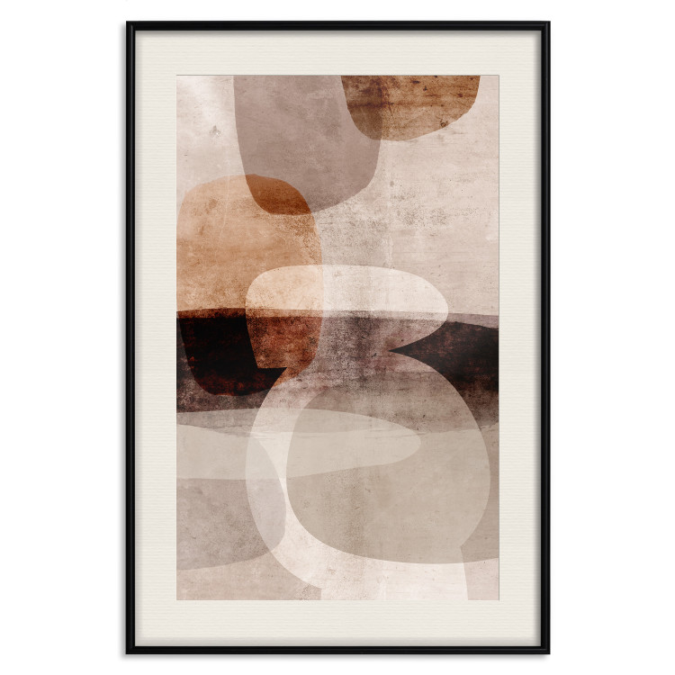 Wall Poster Return to Desire - abstract composition of figures on a textured background 134981 additionalImage 19