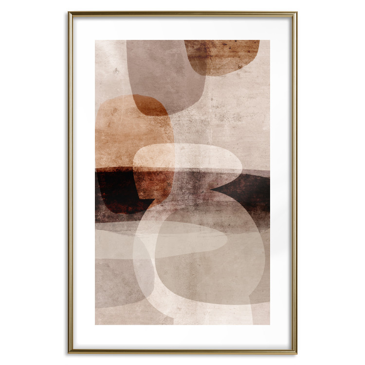 Wall Poster Return to Desire - abstract composition of figures on a textured background 134981 additionalImage 16