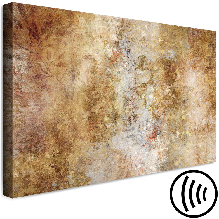 Canvas Print Gold fog - Abstraction with blurry colors of gold, copper and beige 135081 additionalImage 6