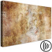 Canvas Print Gold fog - Abstraction with blurry colors of gold, copper and beige 135081 additionalThumb 6