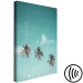 Canvas Art Print Three palms - Image of three trees on a blue sky 135281 additionalThumb 6