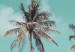 Canvas Art Print Three palms - Image of three trees on a blue sky 135281 additionalThumb 4